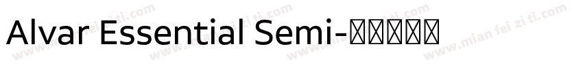 Alvar Essential Semi字体转换